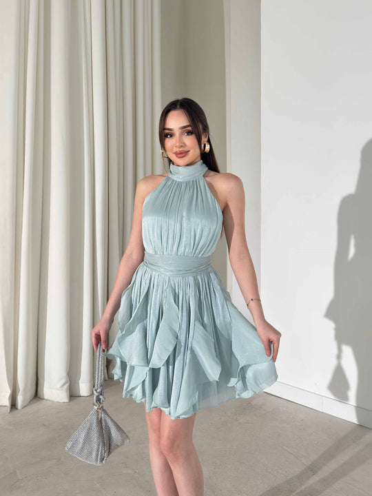 Cathy Ruffled Mini Dress
