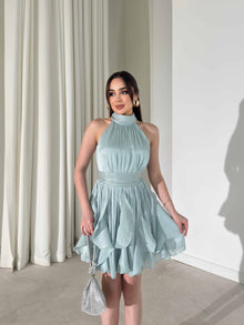 Cathy Ruffled Mini Dress