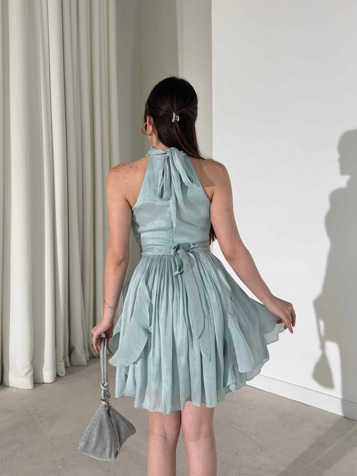 Cathy Ruffled Mini Dress