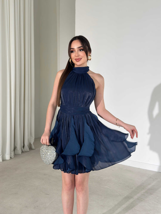 Cathy Ruffled Mini Dress