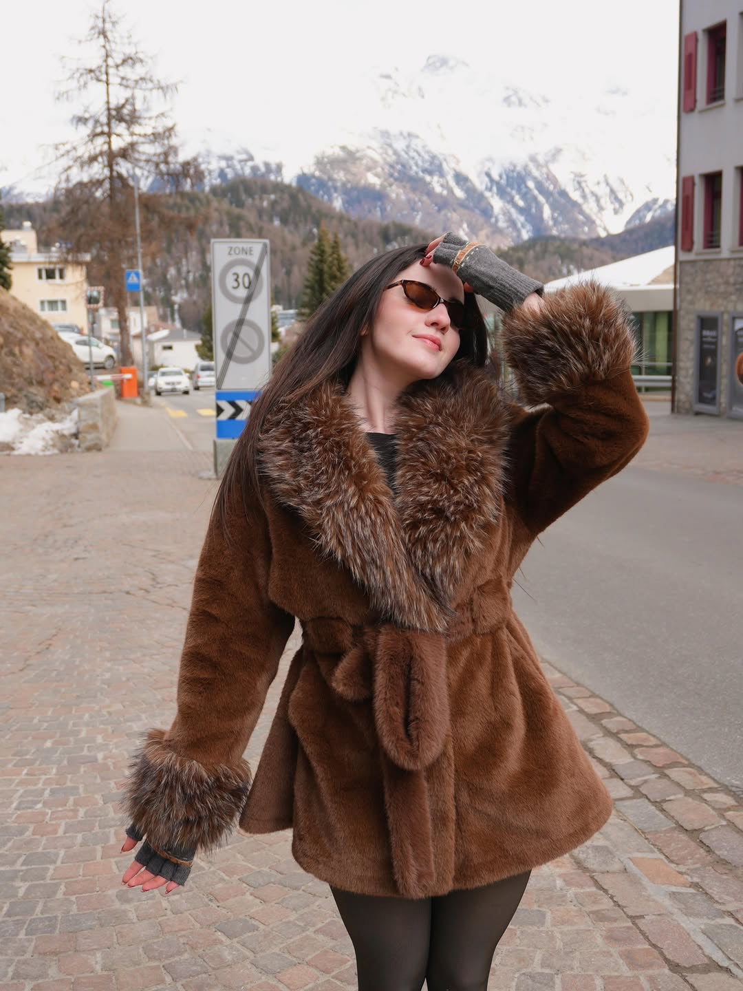 Aubrey Faux Fur Teddy Coat