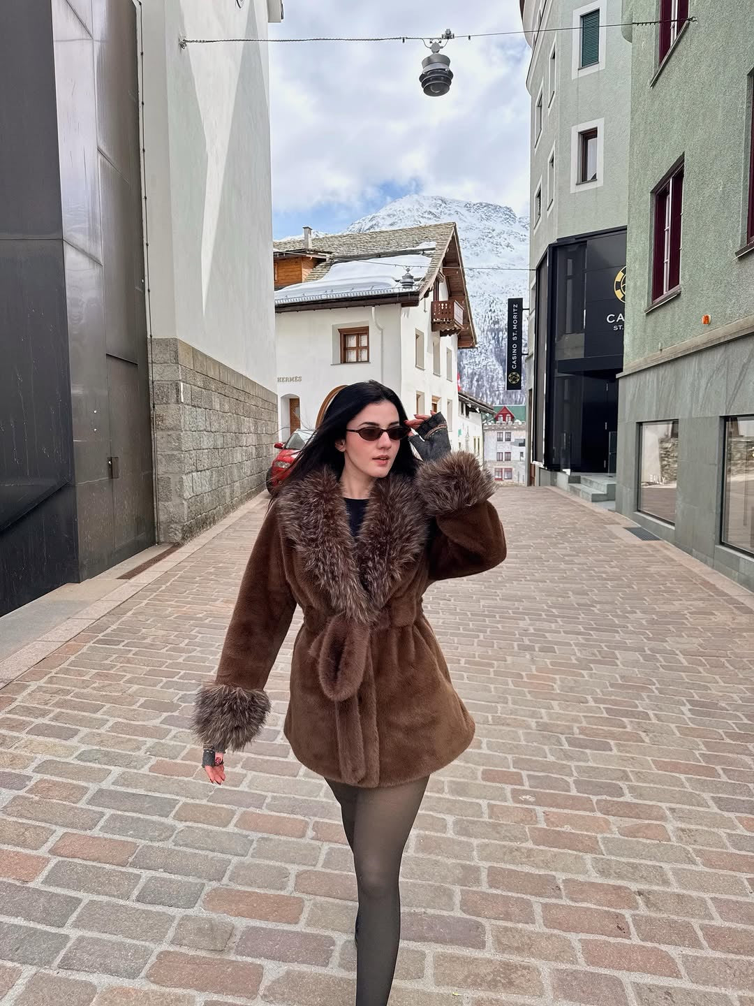 Aubrey Faux Fur Teddy Coat