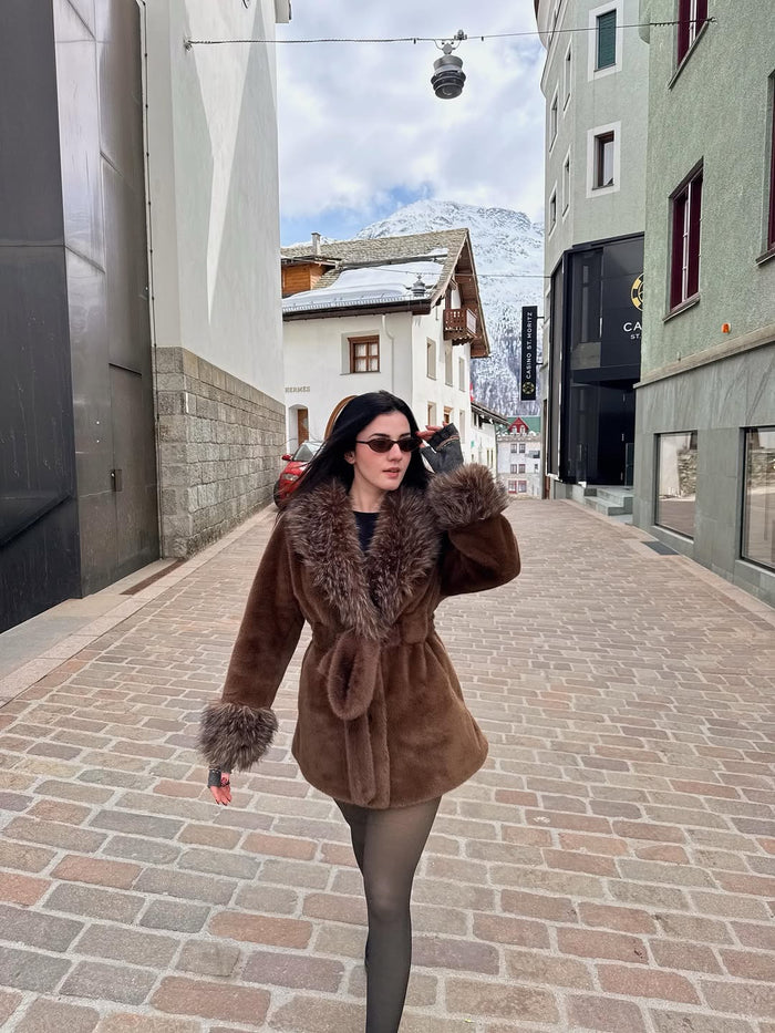 Aubrey Faux Fur Teddy Coat