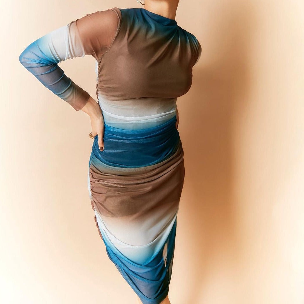 Caroline Bodycon Mesh Dress