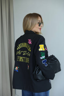 Wintour embellished blazer - back view