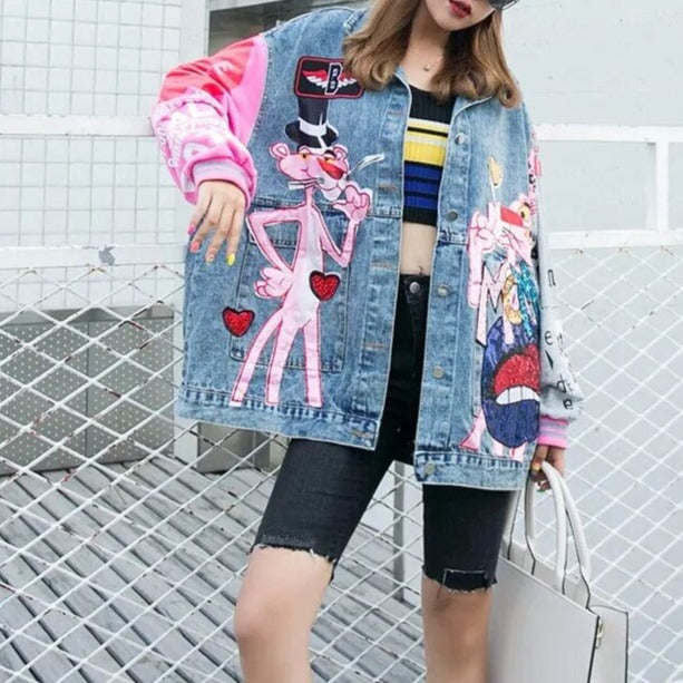 Alaska Denim Jacket with Sequined work