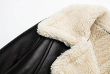 Yalda Short Jacket with faux leather finish