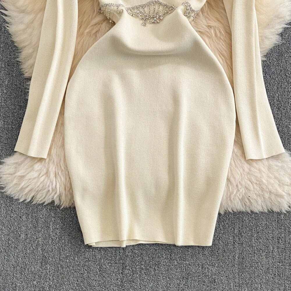 Eve Embellished Dress with cut-out Detailing
