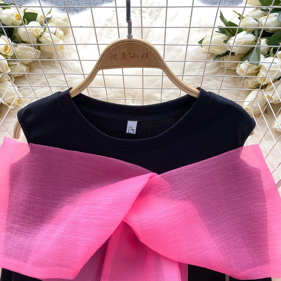 Margerine Luxury Knit Top with Bow Detailing