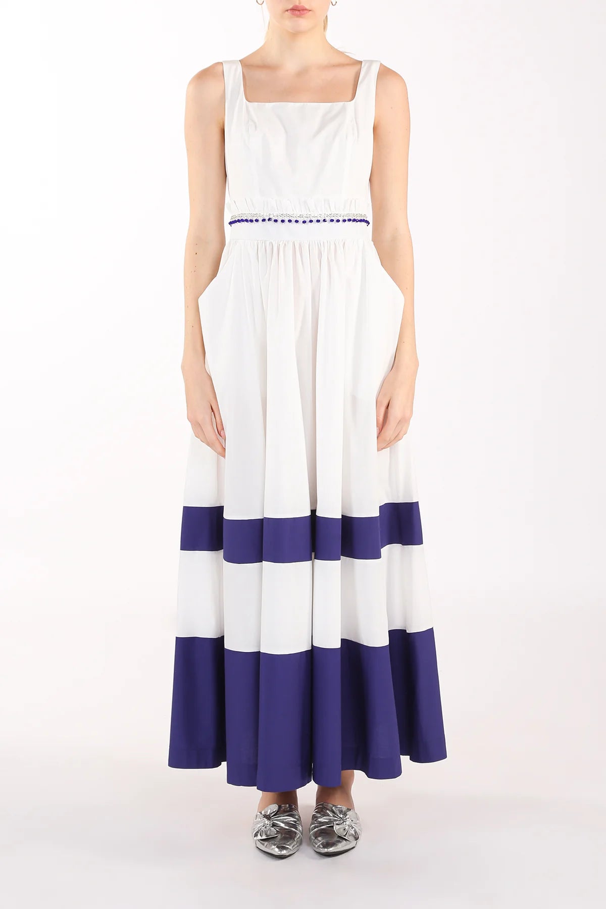 Jamaica Ruffled Colorblock Dress
