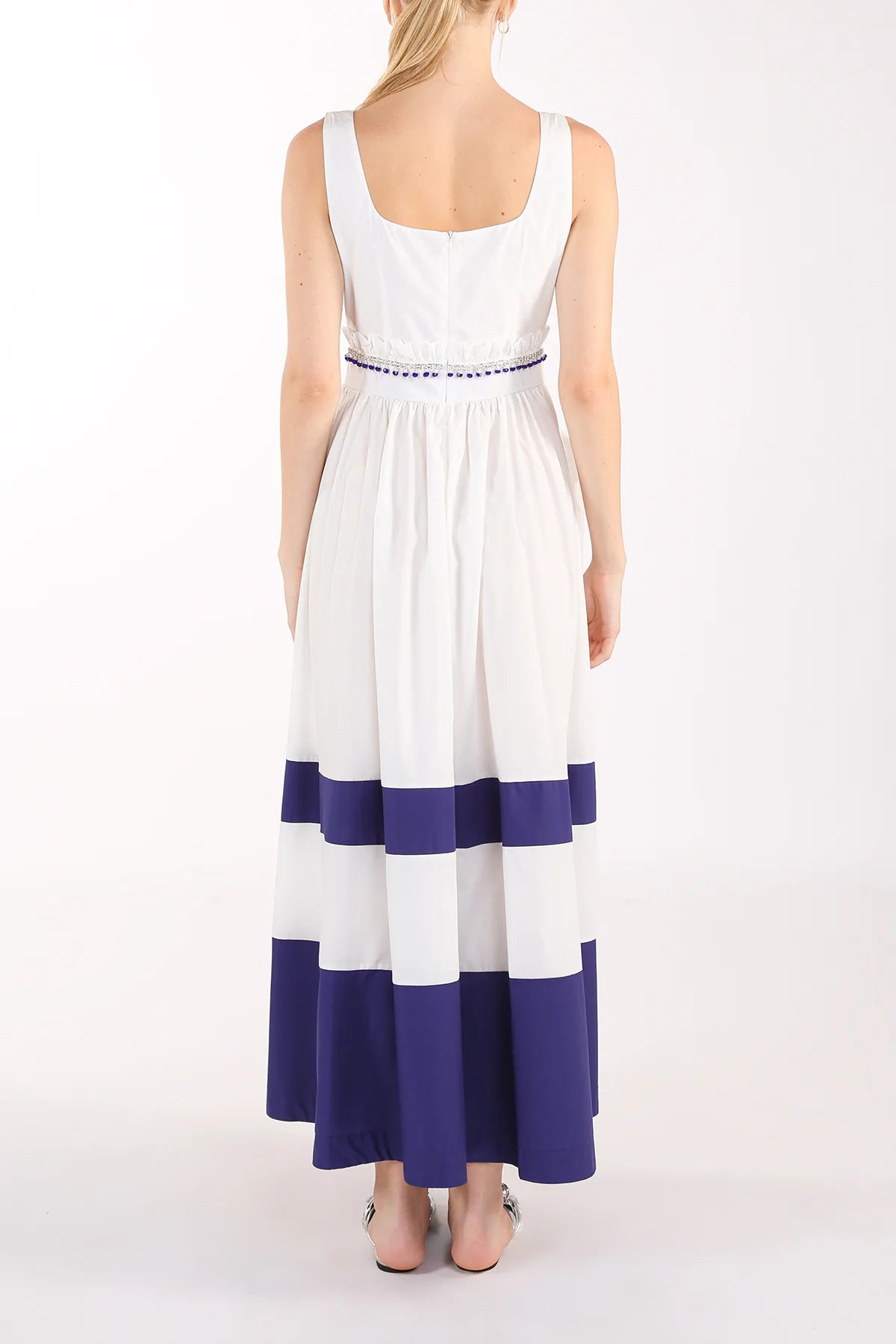 Jamaica Ruffled Colorblock Dress