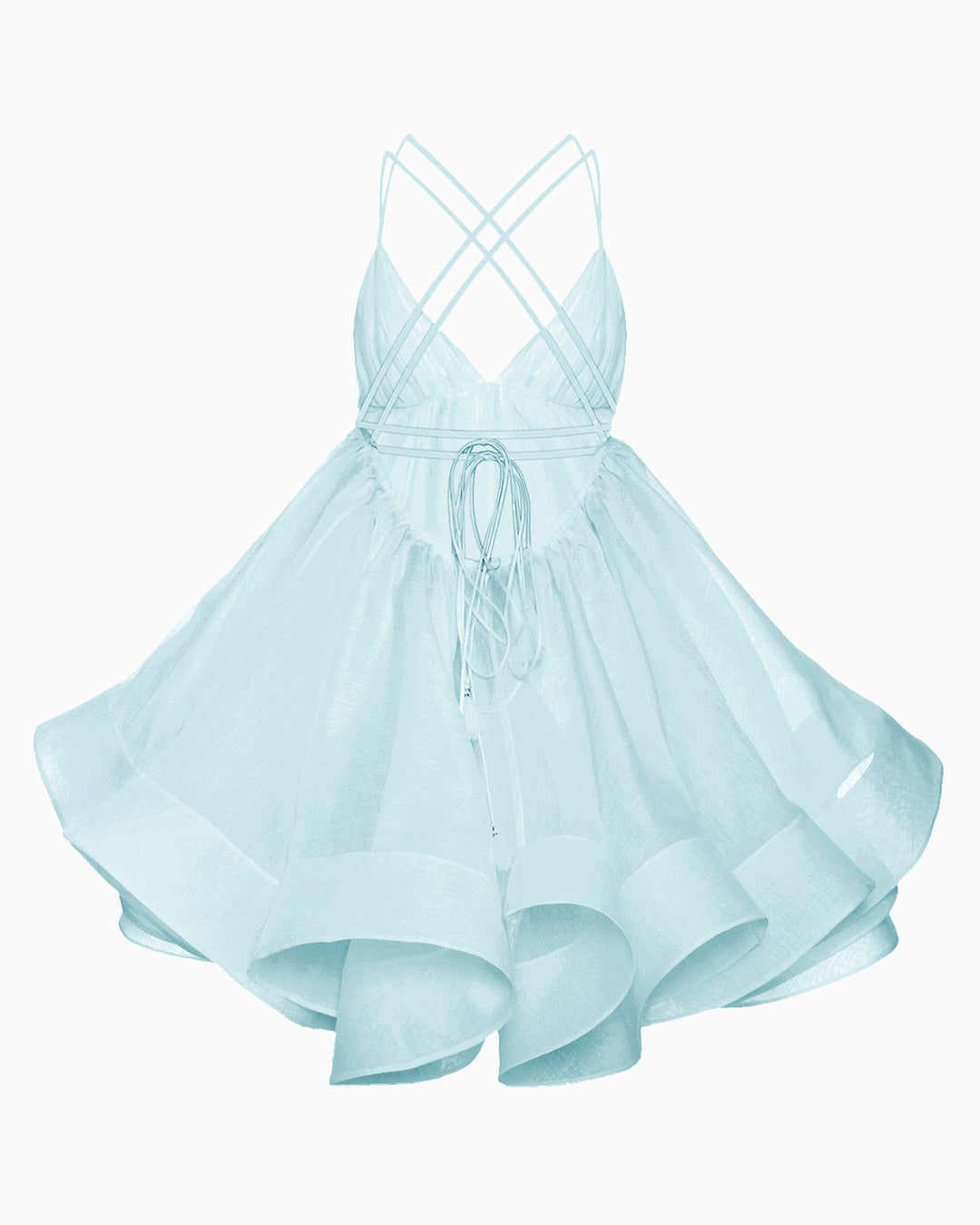 Lara Flounced Mini Dress