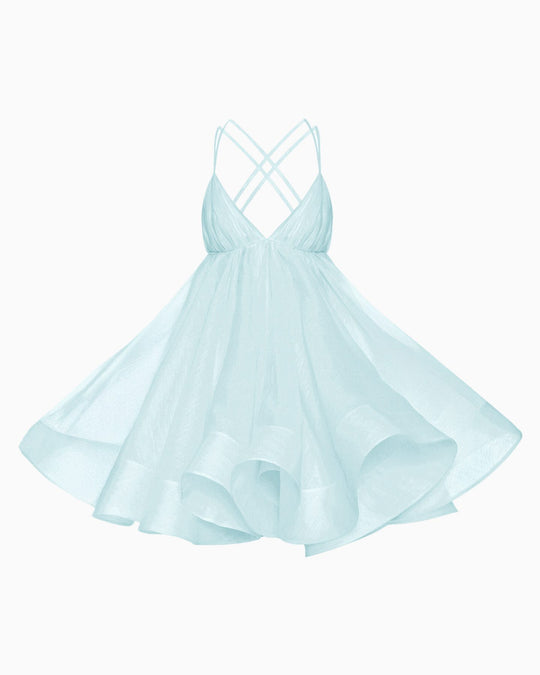 Lara Flounced Mini Dress