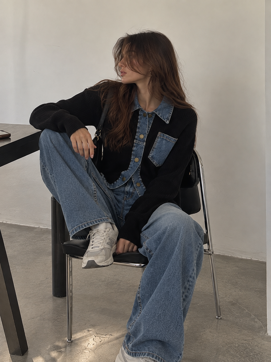 Malta Denim Patchwork Cardigan