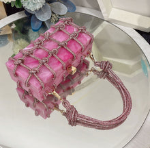 Luxury Rhinestone Marble Bag