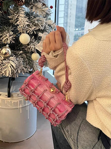 Luxury Rhinestone Marble Bag