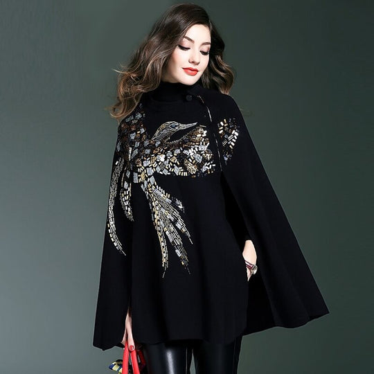 Esther Embellished Woolen Cover Up