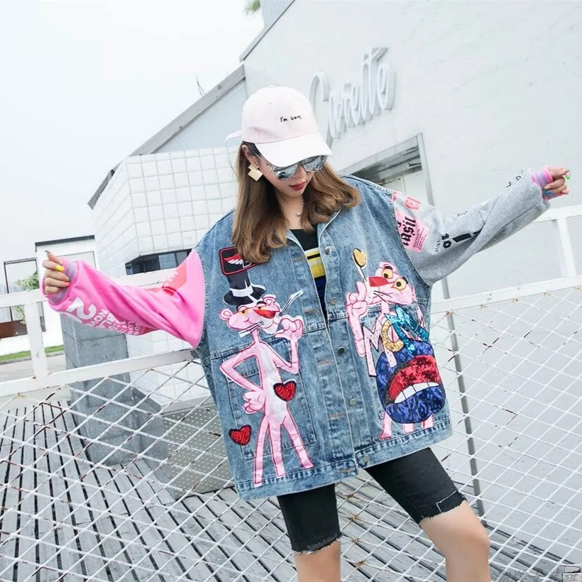 Alaska Denim Jacket with Sequined work