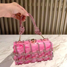 Luxury Rhinestone Marble Bag