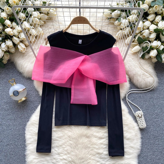 Margerine Luxury Knit Top with Bow Detailing