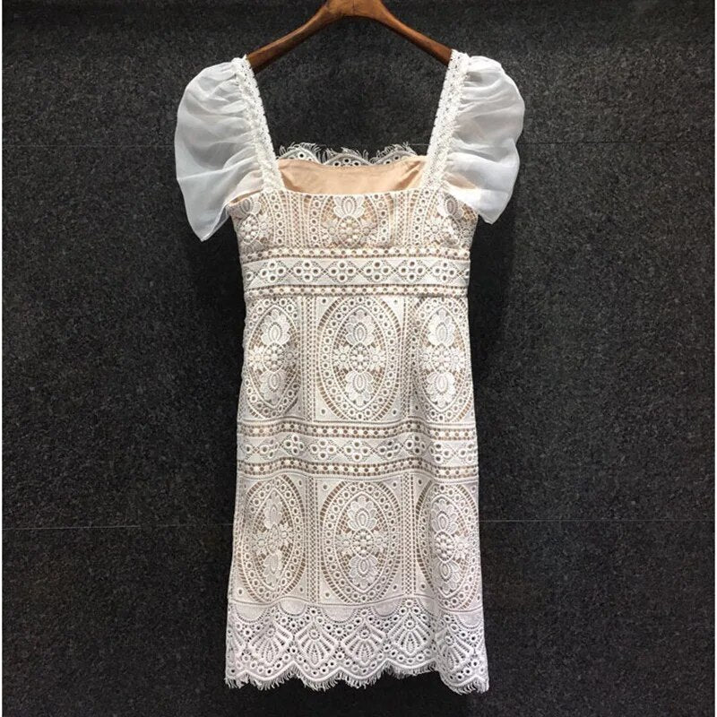 Celestial Embroidered lace Dress