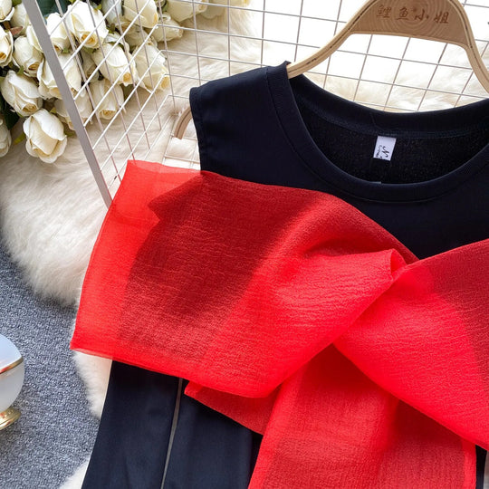 Margerine Luxury Knit Top with Bow Detailing
