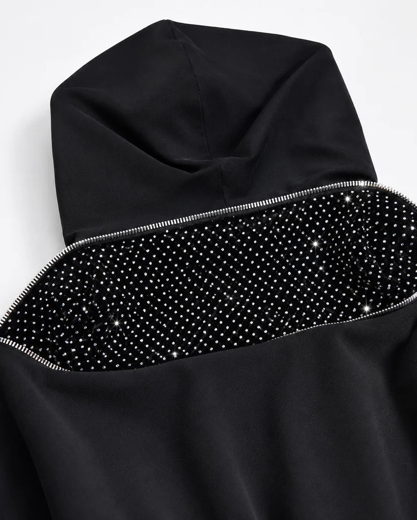 Marbella Backless Zipper Hoodie