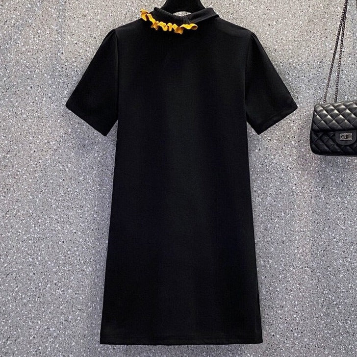 Anna Summer Polo Dress with 3D Print