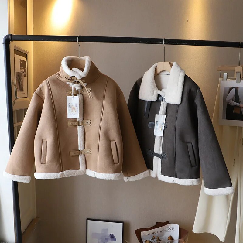 Alba leather Jacket with fur