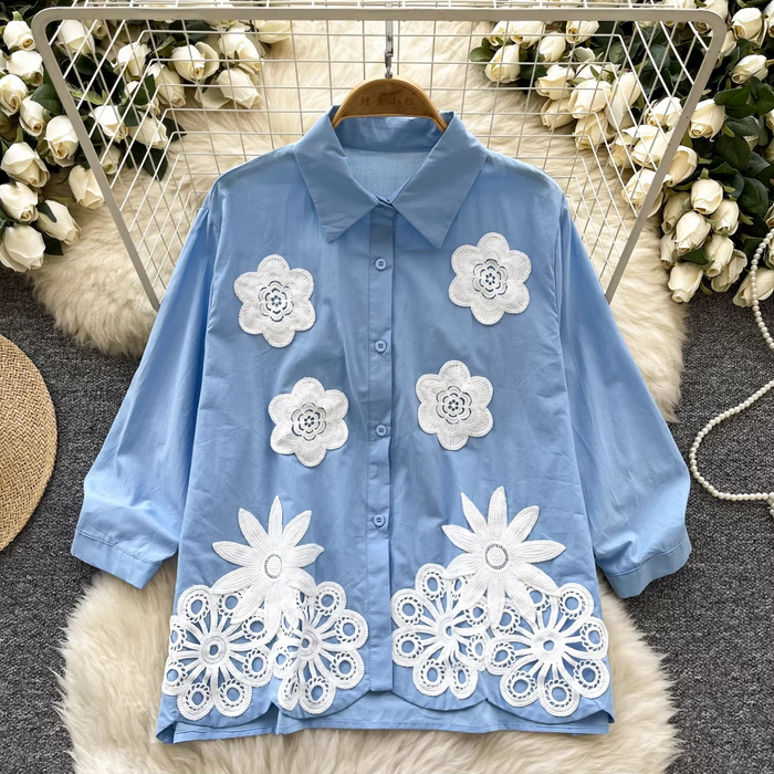 Rosa Premium Embroidered Shirt