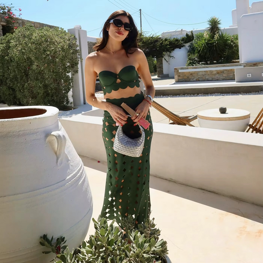 Lerica Laser Cut Resort Wear Set