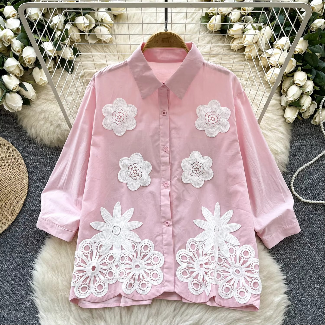 Rosa Premium Embroidered Shirt
