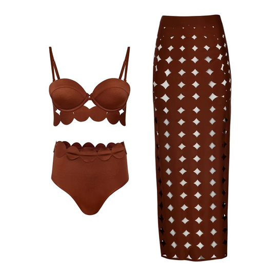 Lerica Laser Cut Resort Wear Set