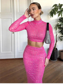 Madonna Bodycon Skirt Set