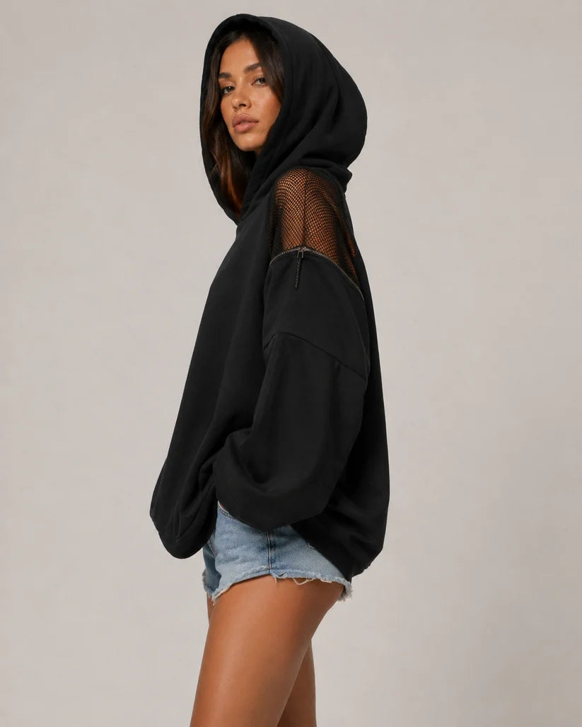 Marbella Backless Zipper Hoodie
