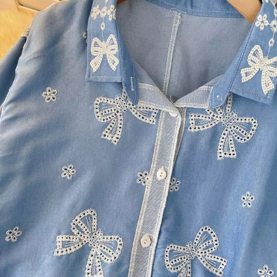 Cara Premium Embroidered Shirt