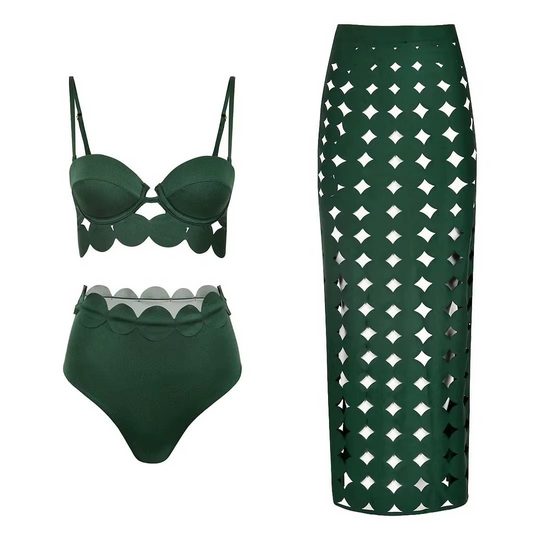 Lerica Laser Cut Resort Wear Set