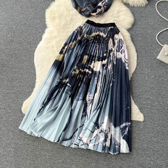 Laura Summer Set with Pleated Skirt