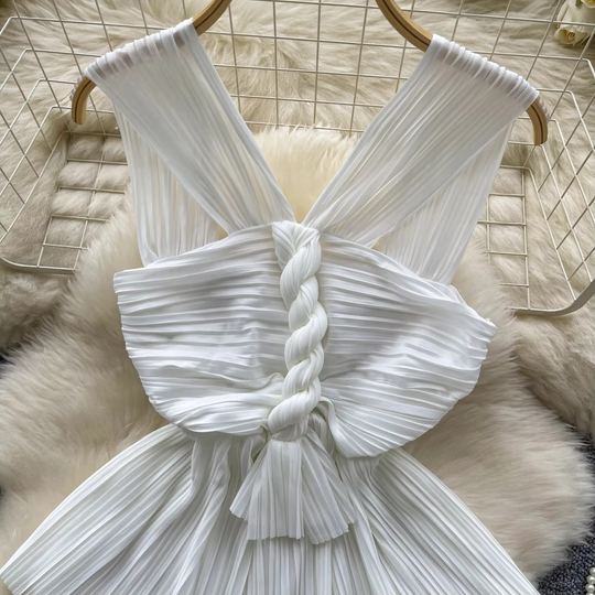 Linda Pleated Peplum Blouse