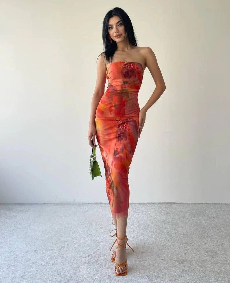 Donna Slim fit Tube Dress TrenBee Donna Slim fit Tube Dress TrenBee