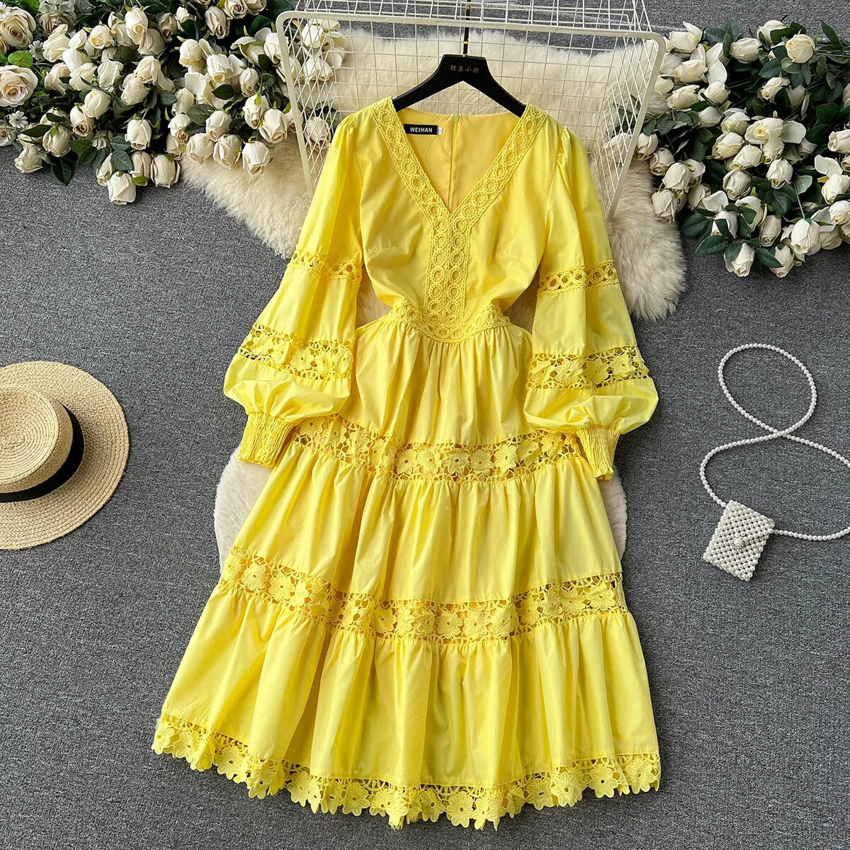 Marigold Summer Midi Dress