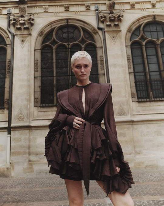 Rebecca Ruffled Mini Dress