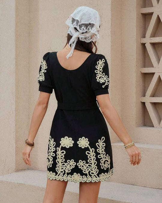 Alanna Luxury Embroidered Dress