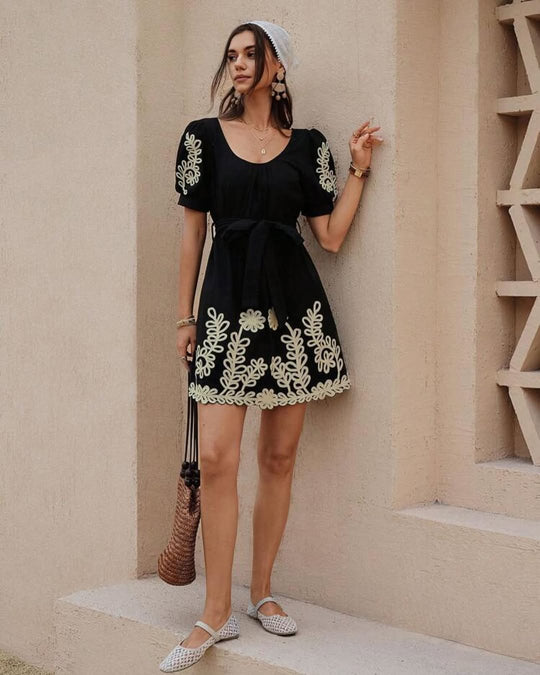 Alanna Luxury Embroidered Dress