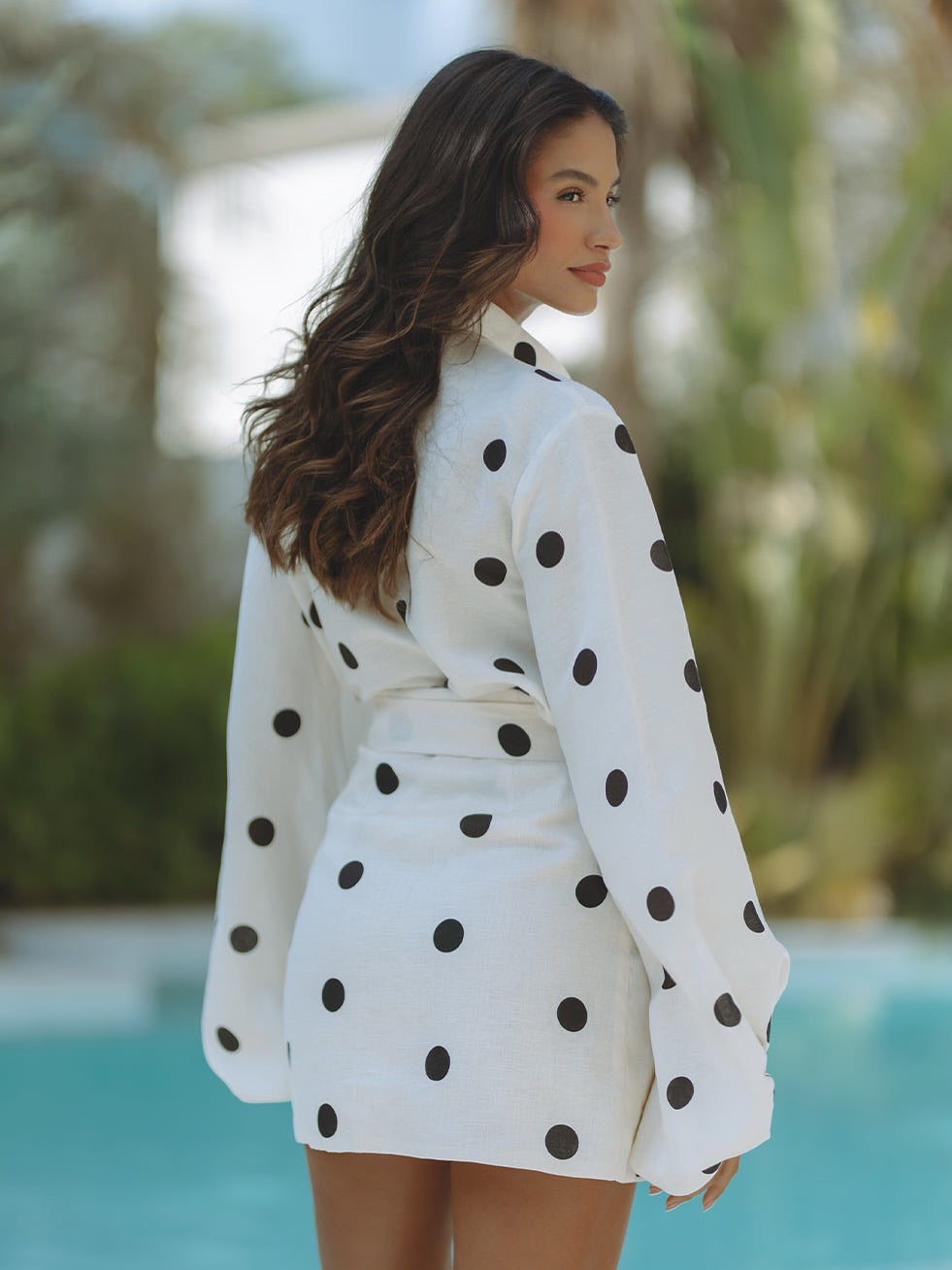 Nikola Polka Coord Skirt Set