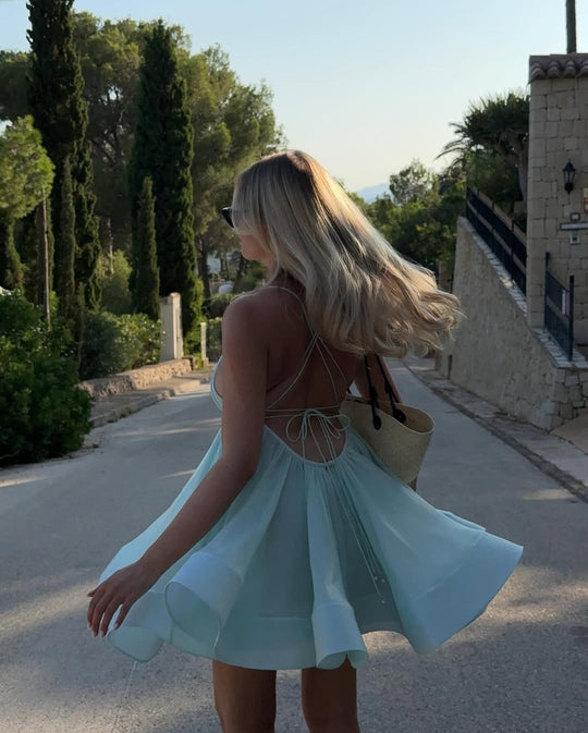 Lara Flounced Mini Dress