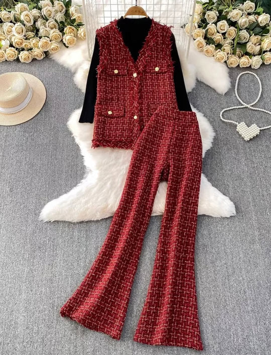 Paisley Tweed Three Piece Luxury TrackSets