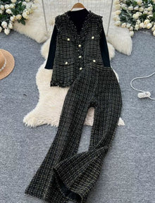 Paisley Tweed Three Piece Luxury TrackSets