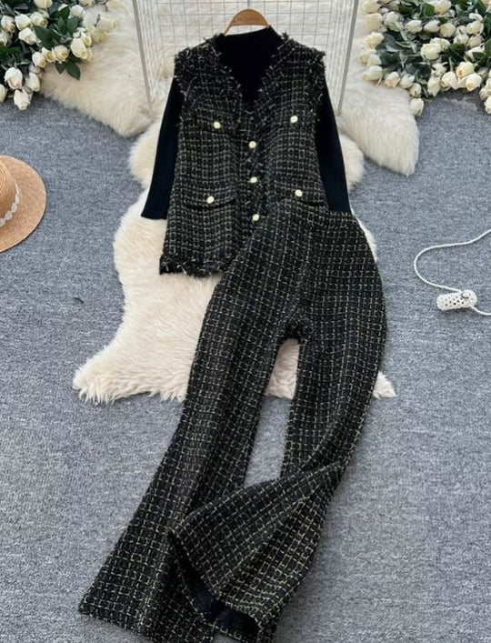 Paisley Tweed Three Piece Luxury TrackSets