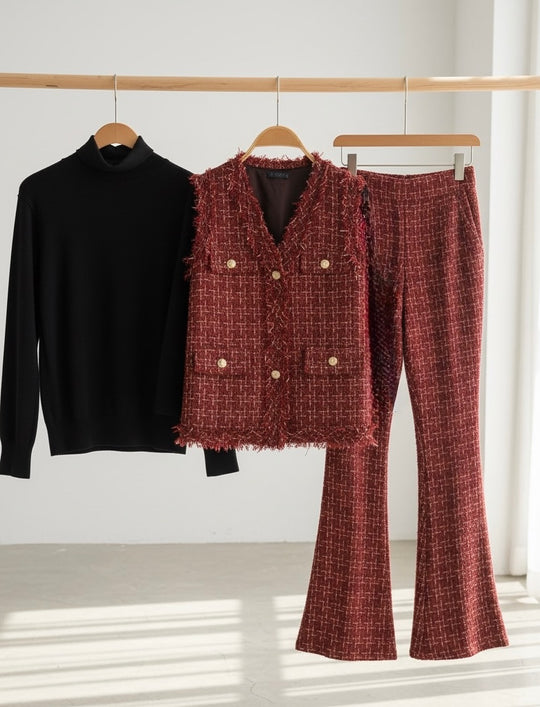 Paisley Tweed Three Piece Luxury TrackSets